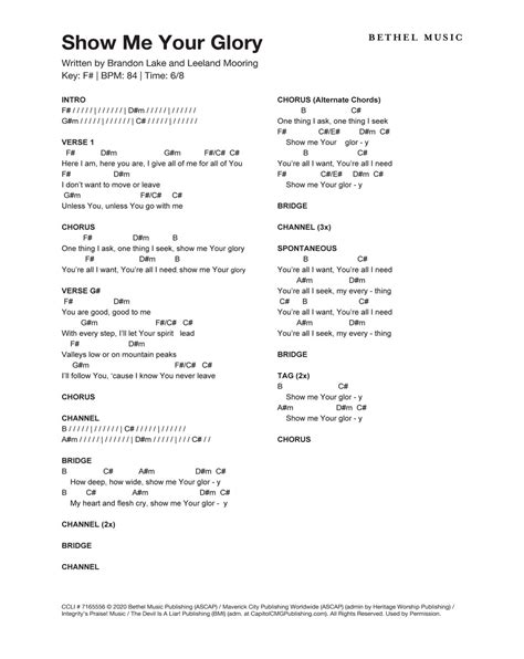 Show Me Your Glory 2025